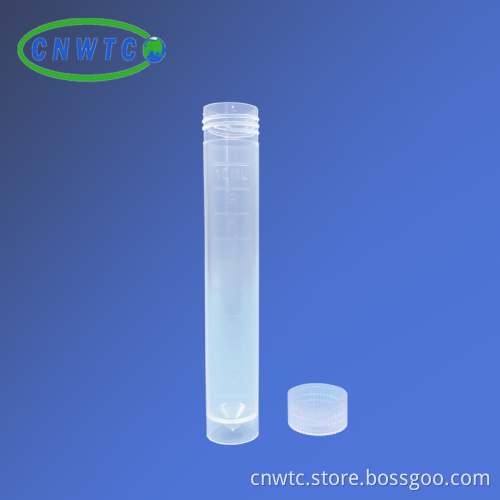 10ml Plastic Cryovial Tubes: Clear Sample Storage Containers for Freezing